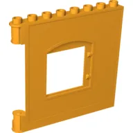 Duplo Building Wall 1 x 8 x 6 with Window Opening, Hinge on Left