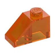 Brick Sloped 45° 2 x 1 with Bottom Pin