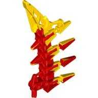 Large Figure Weapon Blade, 4 Spikes, Marbled Yellow Pattern (Xplode)