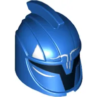 Helmet Senate Commando, Captain with Black Markings and Curved White Lines Print