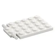 Plate Special 4 x 6 with Trap Door Hinge [Long Pins]