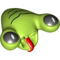 Minifig Head Special, Alien with Black Eyes & Lines Print (Squidman)