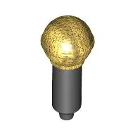 Musical Instrument Microphone with Metallic Gold Top Print
