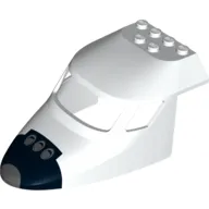 Aircraft Fuselage Curved Forward 6 x 10 Top with Space Shuttle Print