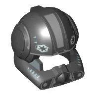 Helmet Clone Pilot with Open Visor and Sand Blue and Medium Blue Markings Print