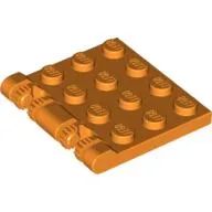 Hinge Plate 3 x 4 Locking Dual 2 Finger, 9 Teeth