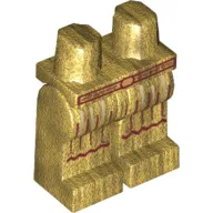 Hips and Pearl Gold Legs with Dark Red Belt and Barding Print