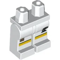 Hips and White Legs with Lion Crest Print