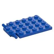 Plate Special 4 x 6 with Trap Door Hinge [Long Pins]