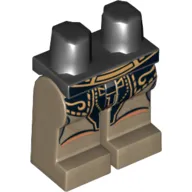 Hips and Dark Tan Legs with SW Golden Belt Geonosian Print