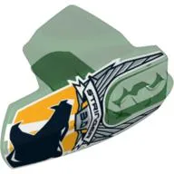 Large Figure Limb Cover, Size 5, Armor with Ball Joint Socket with 'STRINGER 3.0' and Black Bear Head Print