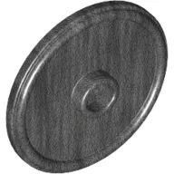 Shield Round with Stud and Raised Rim [Plain]