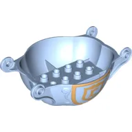 Duplo Horse Carriage Base Curved with Gold Disney Princess Cinderella Print