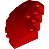 Brick Round Corner 6 x 6 with 33° Slope and Facet Cutout