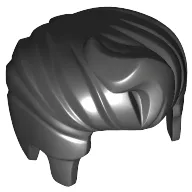 Hair Swept Back with Forelock