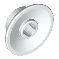 Train Wheel Small, hole notched for wheels holder pin