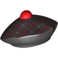 Hat Scottish Tam o'Shanter with Red and White Tartan Print