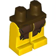 Hips and Yellow Legs with Dark Brown Loincloth Print