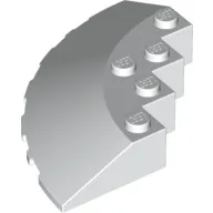Brick Round Corner 6 x 6 with 33° Slope and Facet Cutout