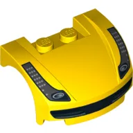 Vehicle Body, Wheel Arch / Mudguard 3 x 4 x 1 2/3 Low Profile, Curved Front with Ferrari 458 Italia Print