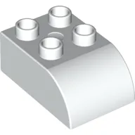 Duplo Brick 2 x 3 with Curved Top