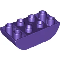 Duplo Brick 2 x 4 Curved Bottom