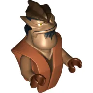 Torso/Head Alien SW Pong Krell Print Complete Assembly / Medium Nougat Arms / Reddish Brown Hands