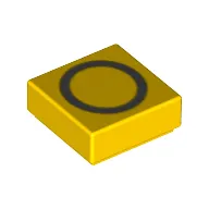 Tile 1 x 1 with letter Capital O Print