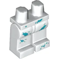 Hips and White Legs with Paint Spots Medium Azure Print