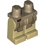 Hips and Tan Legs with Dark Tan Jedi Robe Print