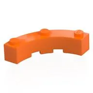 Brick Round Corner 4 x 4 Macaroni Wide with 3 Studs