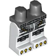 Hips and White Legs with Silver Scaled Armor, Eagle Knee Covers and Yellow Talons Print