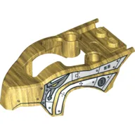 Fairing, Fly Wheel, Open Top Bird Raptor Shape with White Scaled Armor Print