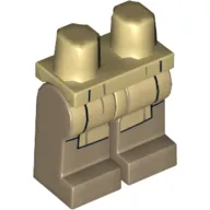 Hips and Dark Tan Legs with Jedi Robes Print