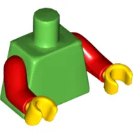 Torso, Red Arms, Yellow Hands [Plain]