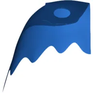 Neckwear Cape, Scalloped 5 Points [Traditional Starched Fabric]