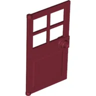 Door 1 x 4 x 6 with 4 Panes and Stud Handle