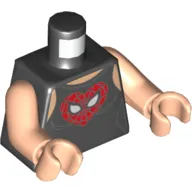 Torso Tank Top with Web Face in Heart Print (Mary Jane), Light Nougat Arms and Hands