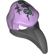 Mask Bird (Vulture) with Dark Bluish Gray Beak and Head Scars with Plasters Print