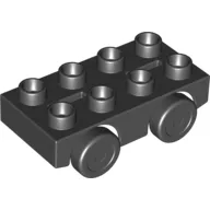 Duplo Car Base 2 x 4 with Black Wheels
