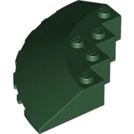 Brick Round Corner 6 x 6 with 33° Slope and Facet Cutout