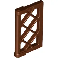 Window 1 x 2 x 3 Pane Latticed with Thick Corner Tabs