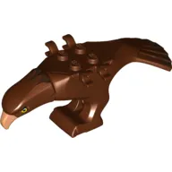 Animal Body Part, Bird, Eagle Body with Beak, Eyes and Dark Brown Head and Tail Feathers Print