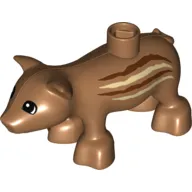 Duplo Animal Pig / Boar, Stripes Print