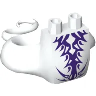 Lower Body with Tail, Dark Purple Scales Print