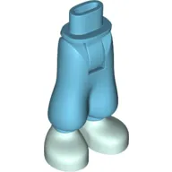 Minidoll Hips and Baggy Trousers with Light Aqua Shoes Print