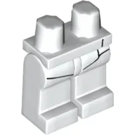 Hips and White Legs with Black Fencing Plastron Outline Print