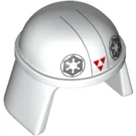 Helmet Imperial Pilot, Smooth with Imperial Logo and Three Red Triangles Print (AT-DP Pilot)