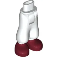 Minidoll Hips and Baggy Trousers with Dark Red Shoes Print