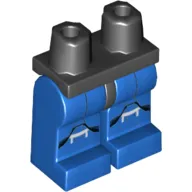 Hips and Blue Legs with Armor with Black and White Knee Markings Print (Senate Commando Captain)